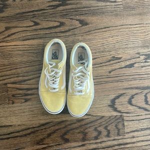 Yellow vans old skool